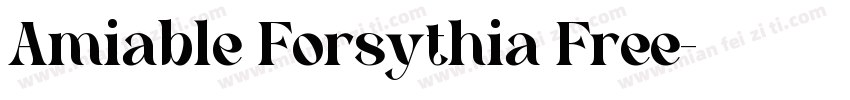 Amiable Forsythia Free字体转换